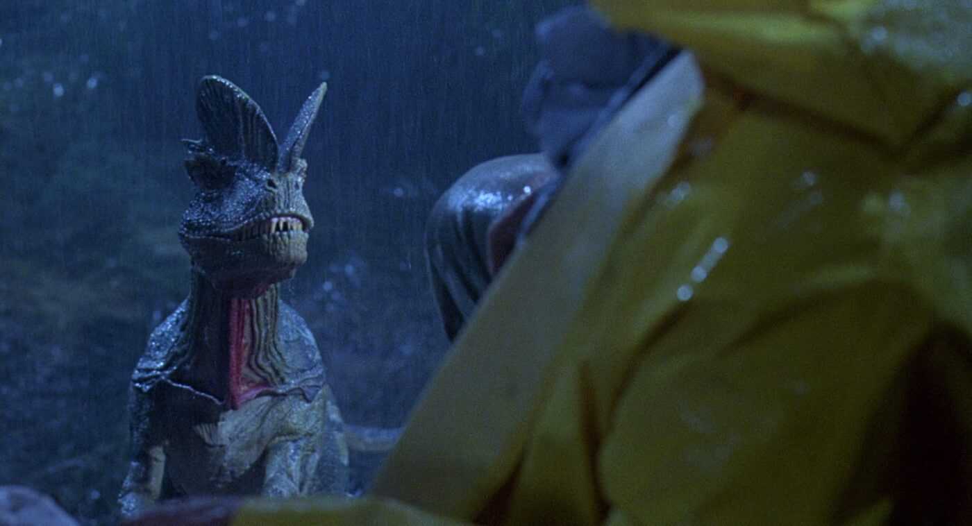 Early Jurassic Park Storyboards Reveal an Alternate Ending for Nedry’s Dilophosaurus Attack