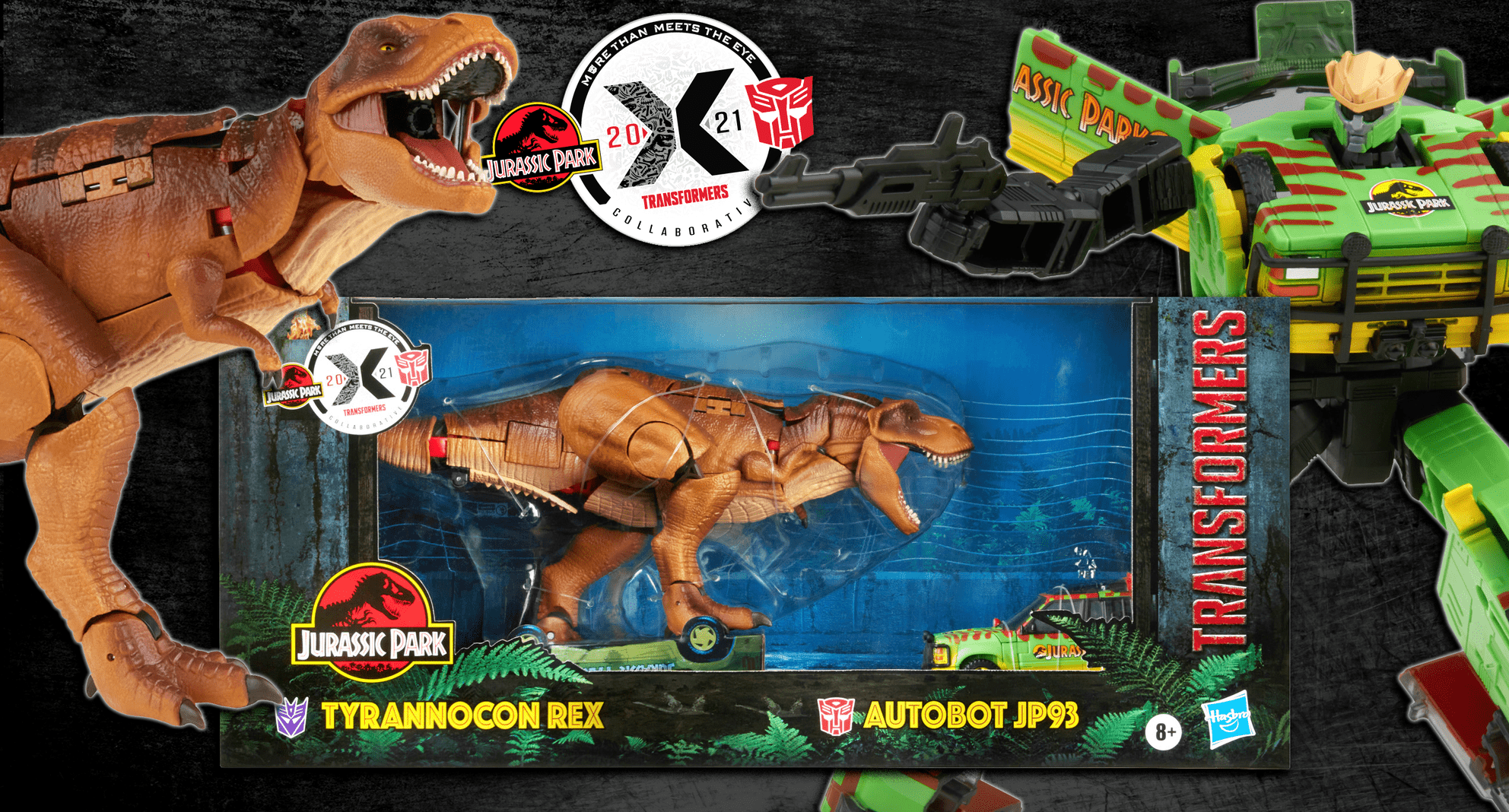 TRANSFORMERS X JURASSIC PARK ‘TYRANNOCON REX’ vs ‘AUTOBOT JP93’ NOW