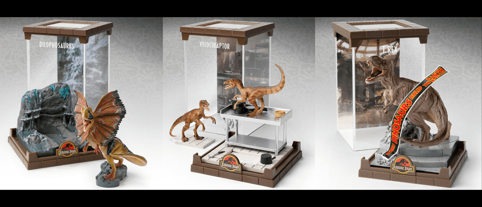 The Noble Collection Releases 3 Jurassic Park Dinosaur Figures With